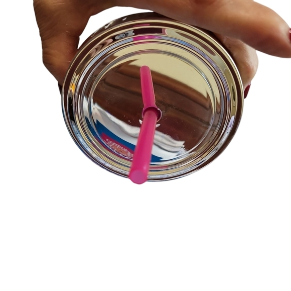 NWT Elvis Pink Party Foil Tumbler with Straw - Picture 6 of 8